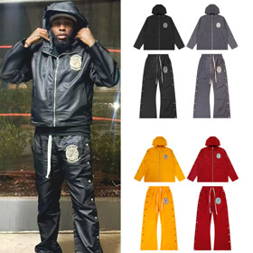 Saint Vanity Snap Button Tracksuit Set-6645  
